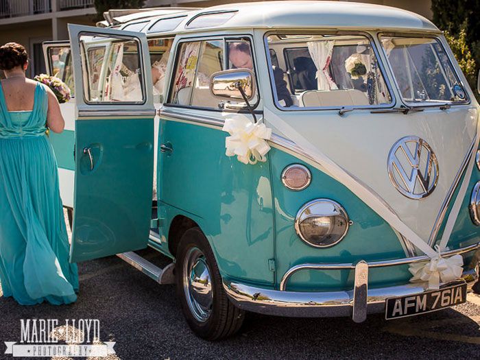 Lucy, split screen VW Campervan exterior