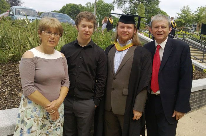 The Hilltop Classics family team at graduation ceremony