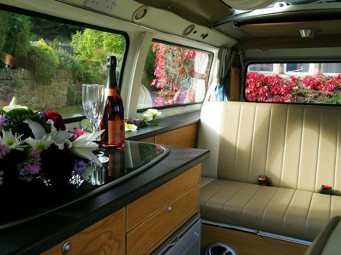 Emily, bay window VW Campervan interior