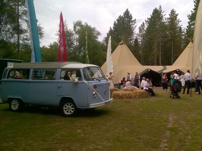 Emily, bay window VW Campervan exterior