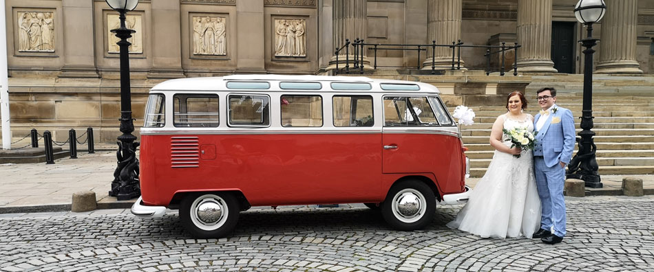 What can we say? - Monty is a rare 23 window split screen microbus, suitable for larger wedding parties