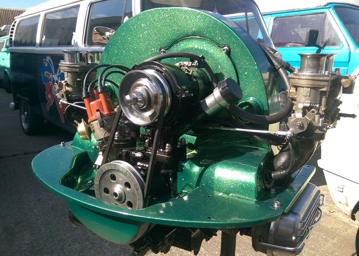 VW Campervan engine after restoration